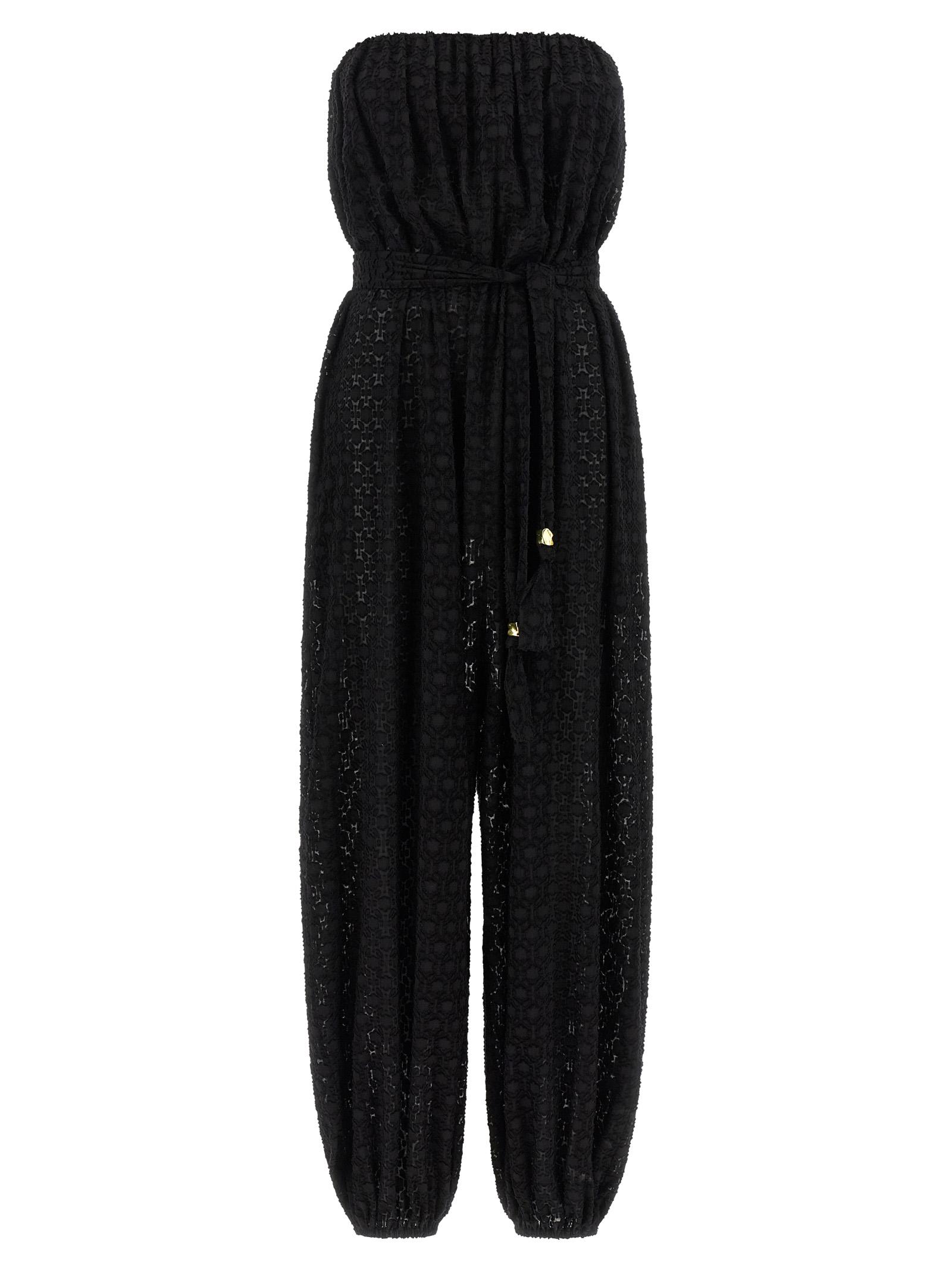 eres evening jumpsuit black silk jumpsuits - women