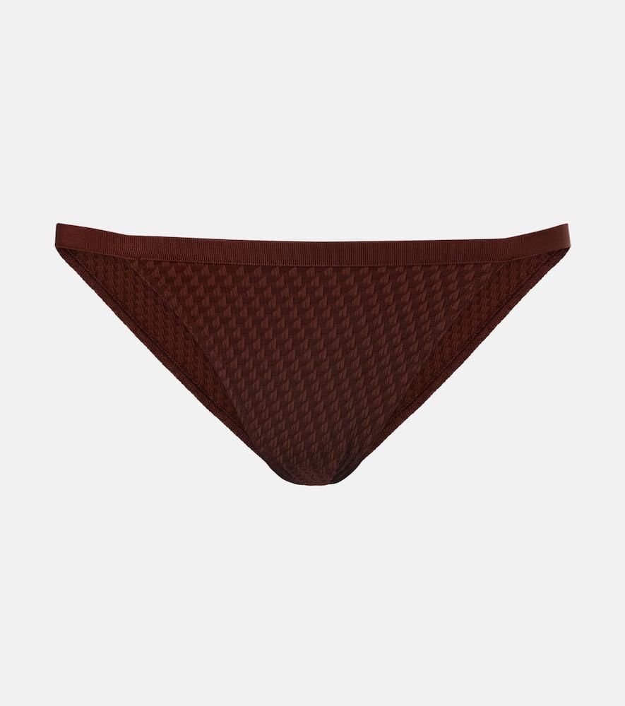 eres look jacquard bikini bottoms