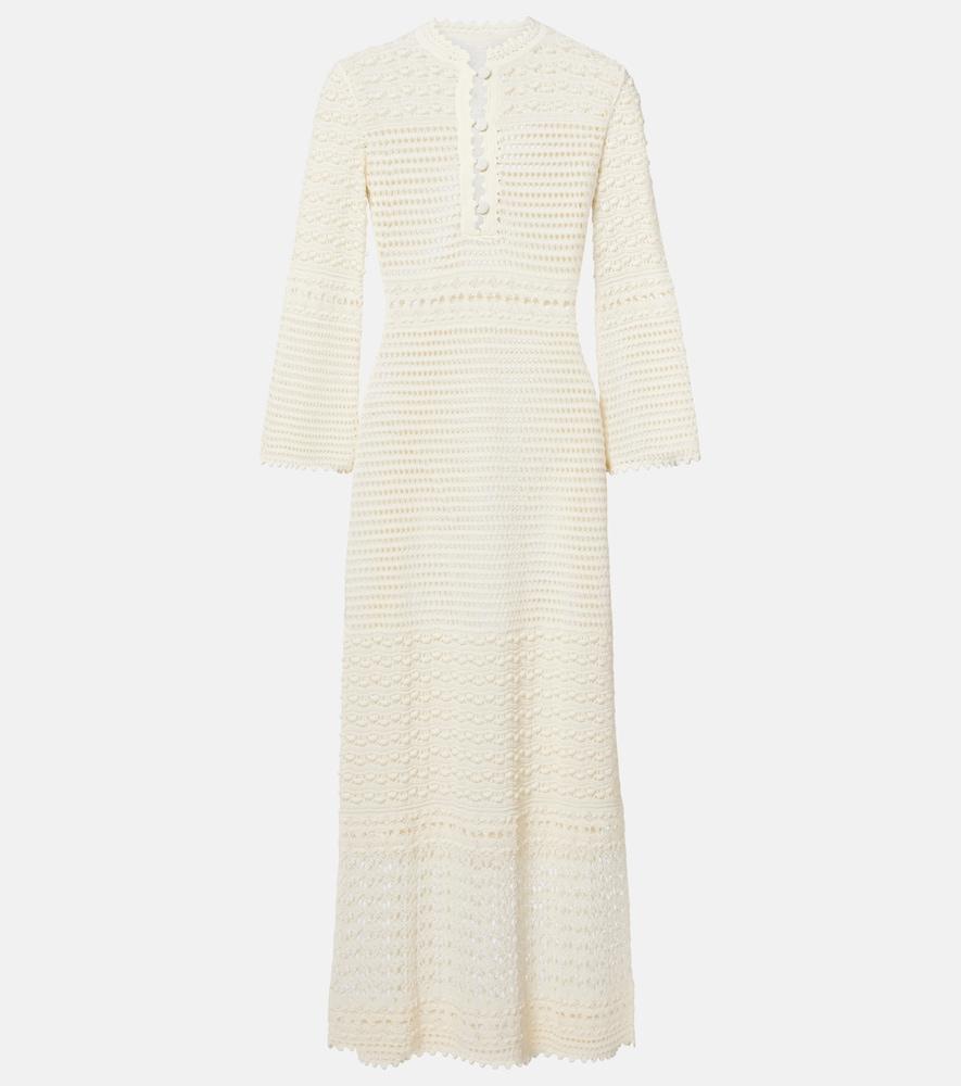 eres madone crochet midi dress