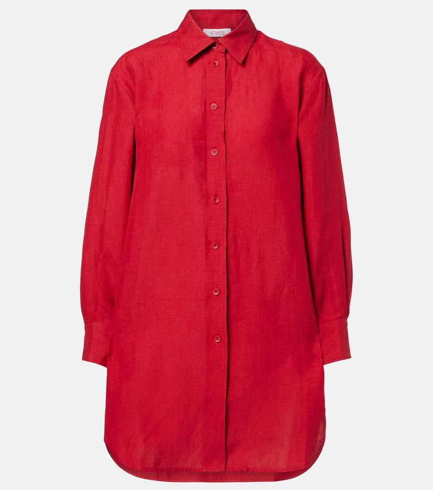 eres mignonette oversized linen shirt