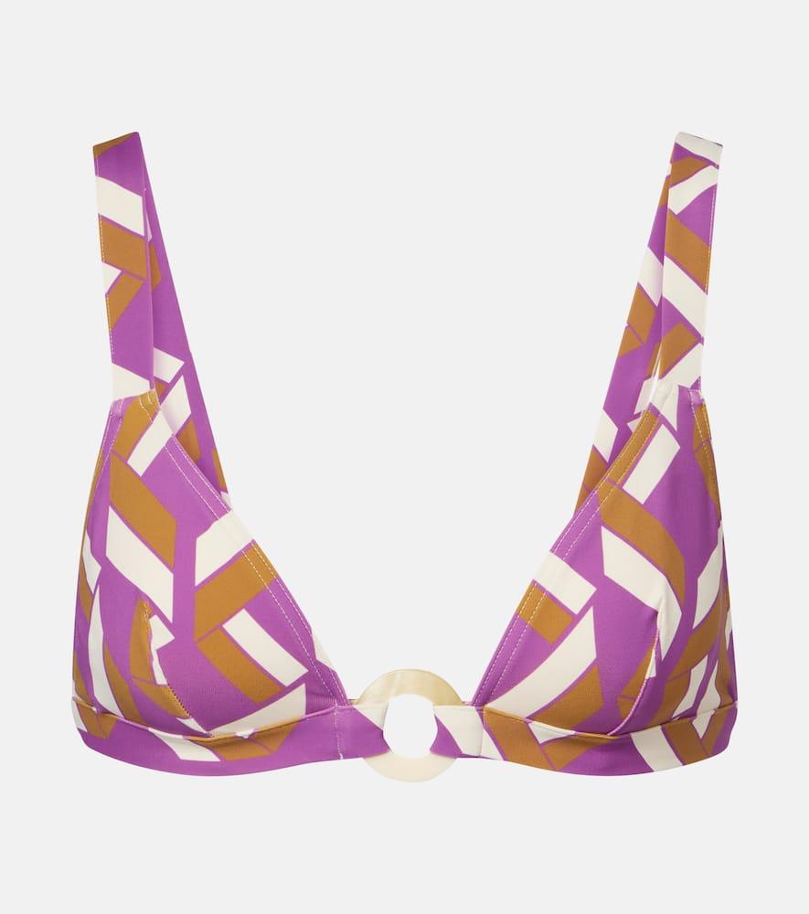 eres must printed bikini top