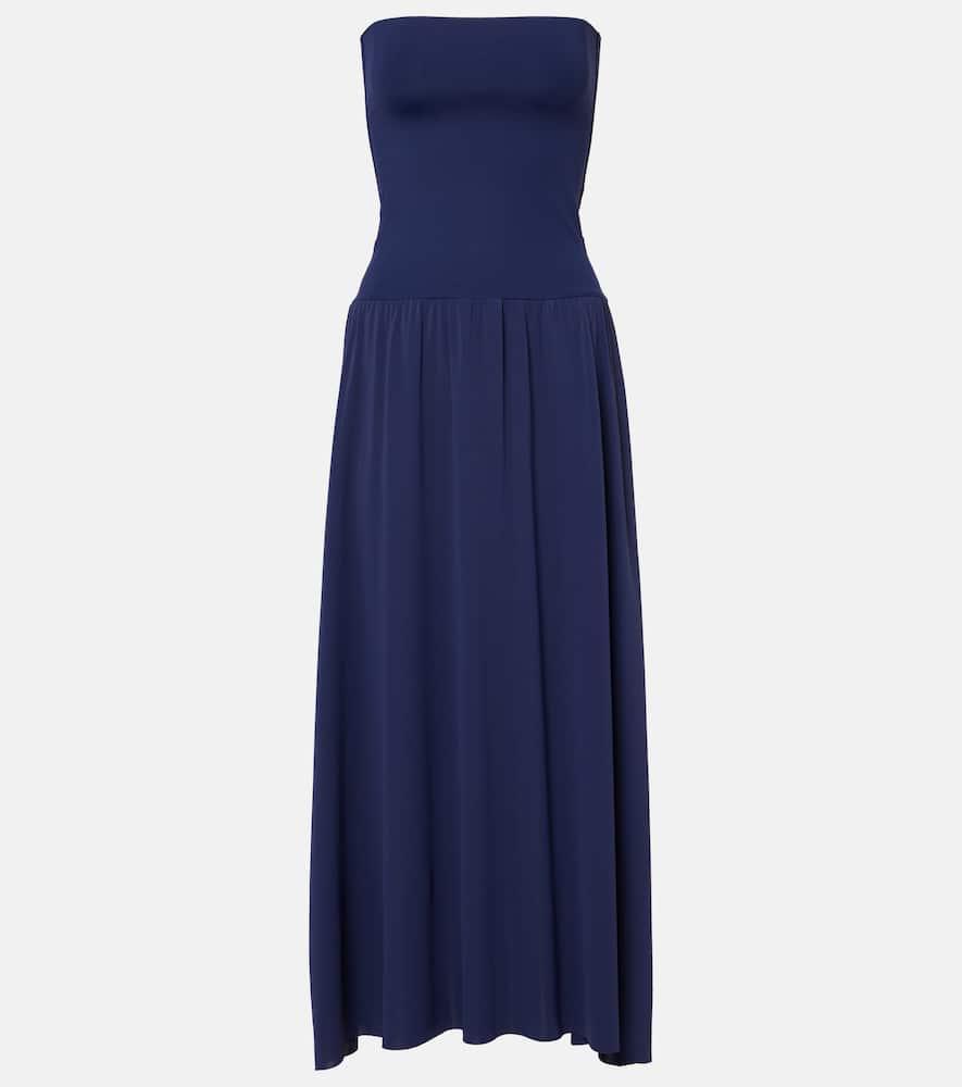 eres oda jersey and crêpe jersey maxi dress