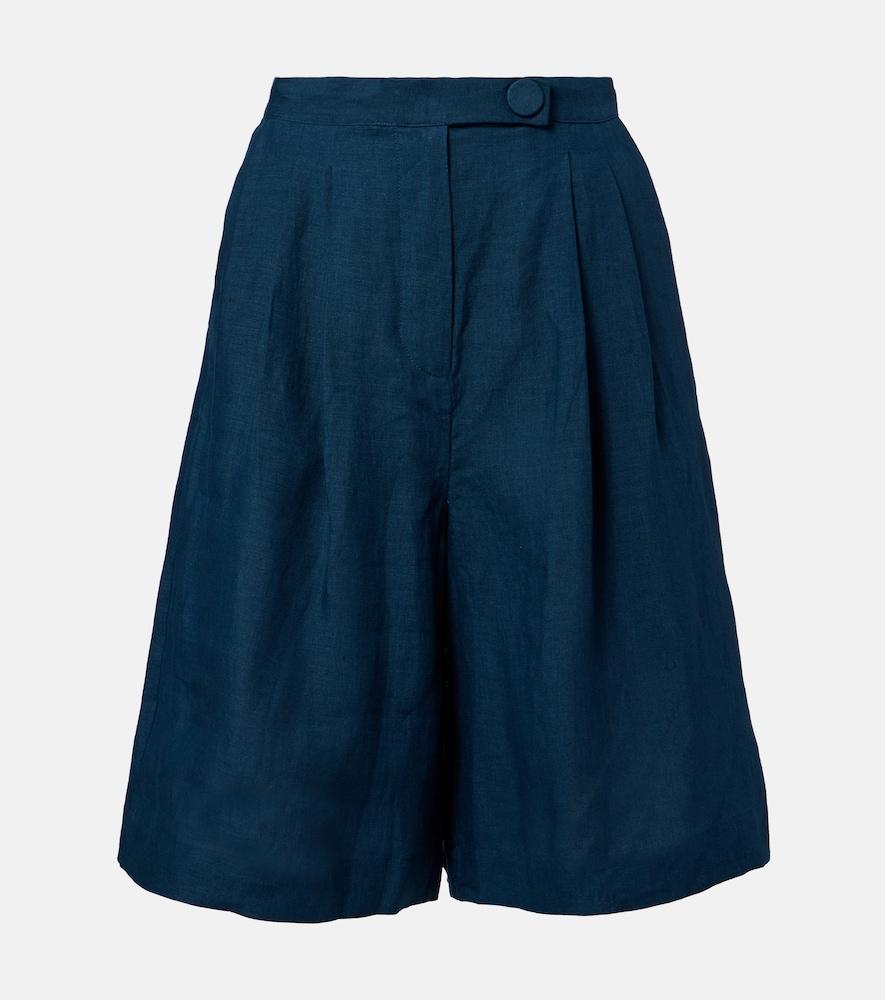 eres plaisant linen bermuda shorts