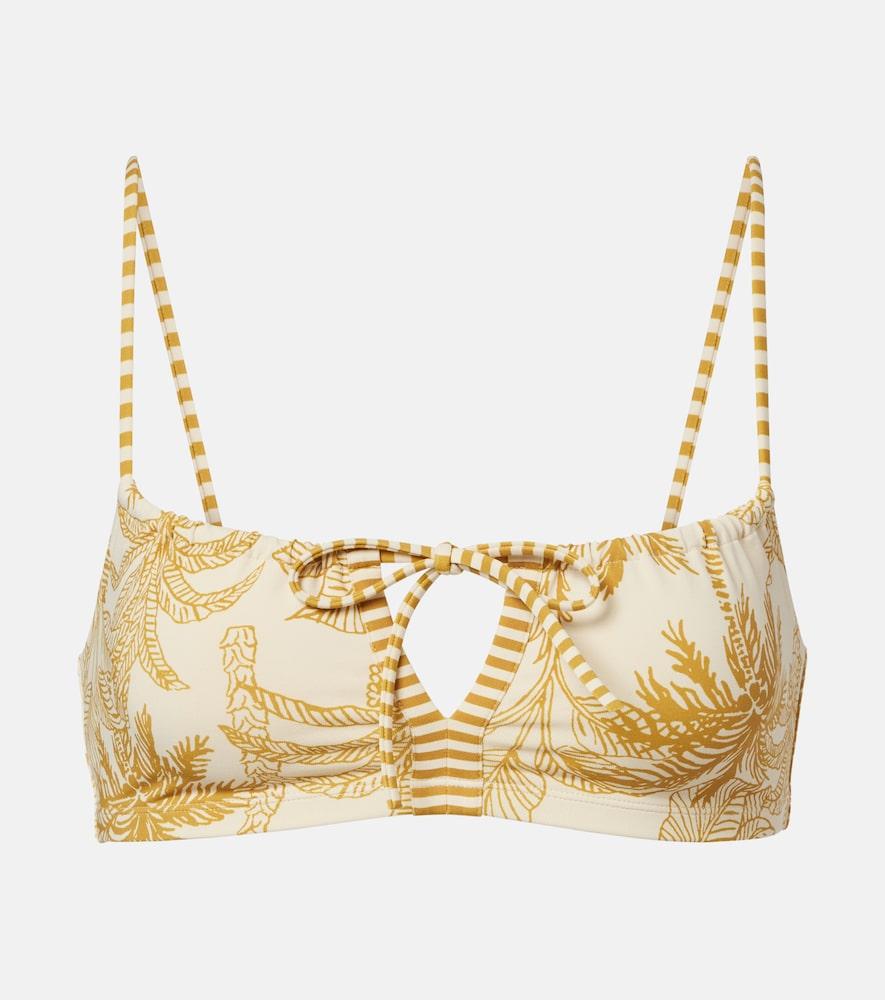 eres reve printed bikini top