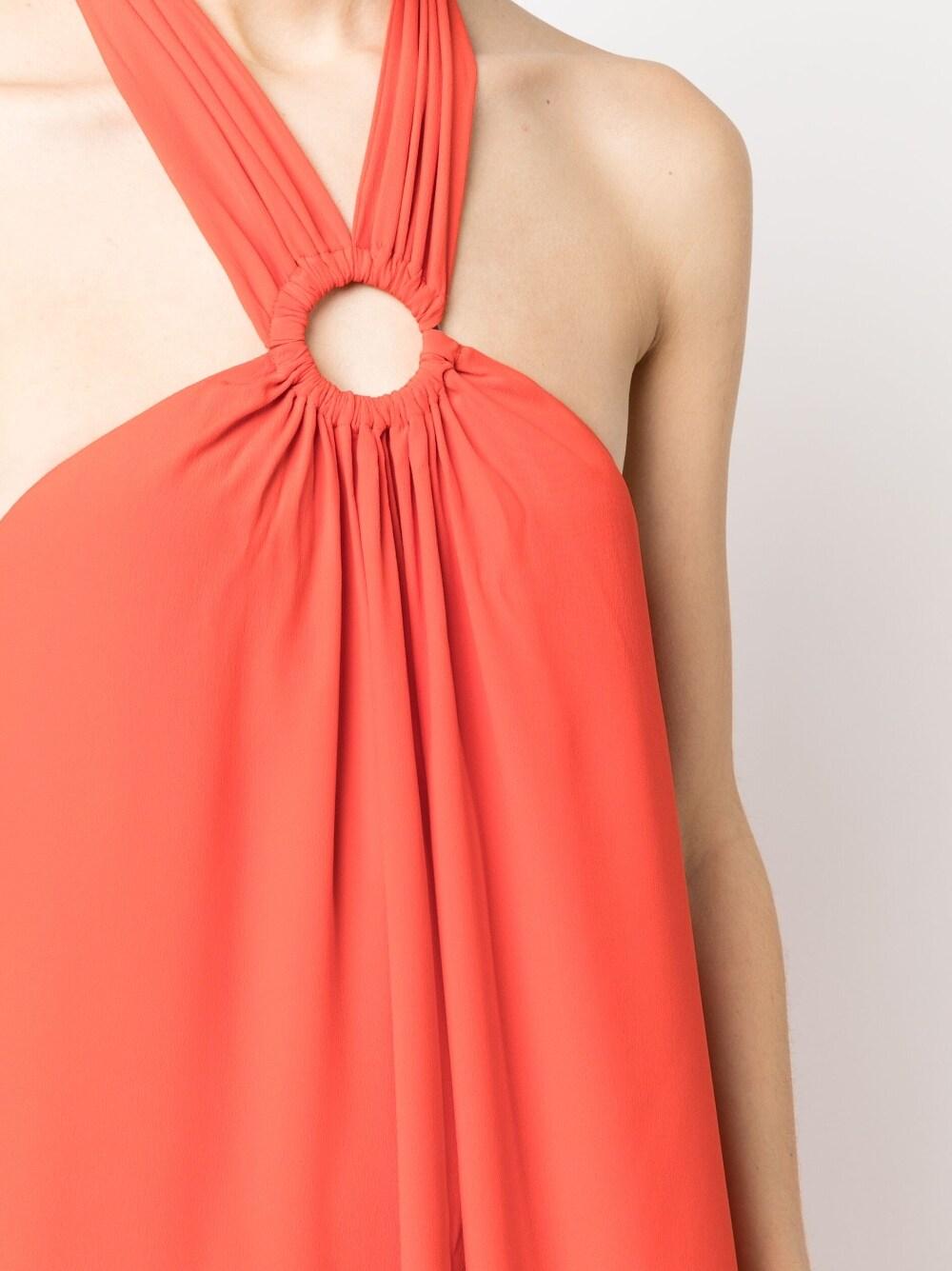 erika cavallini semi-couture dresses red outer: acetate - women