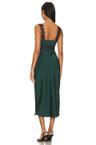 erin lace trim midi dress