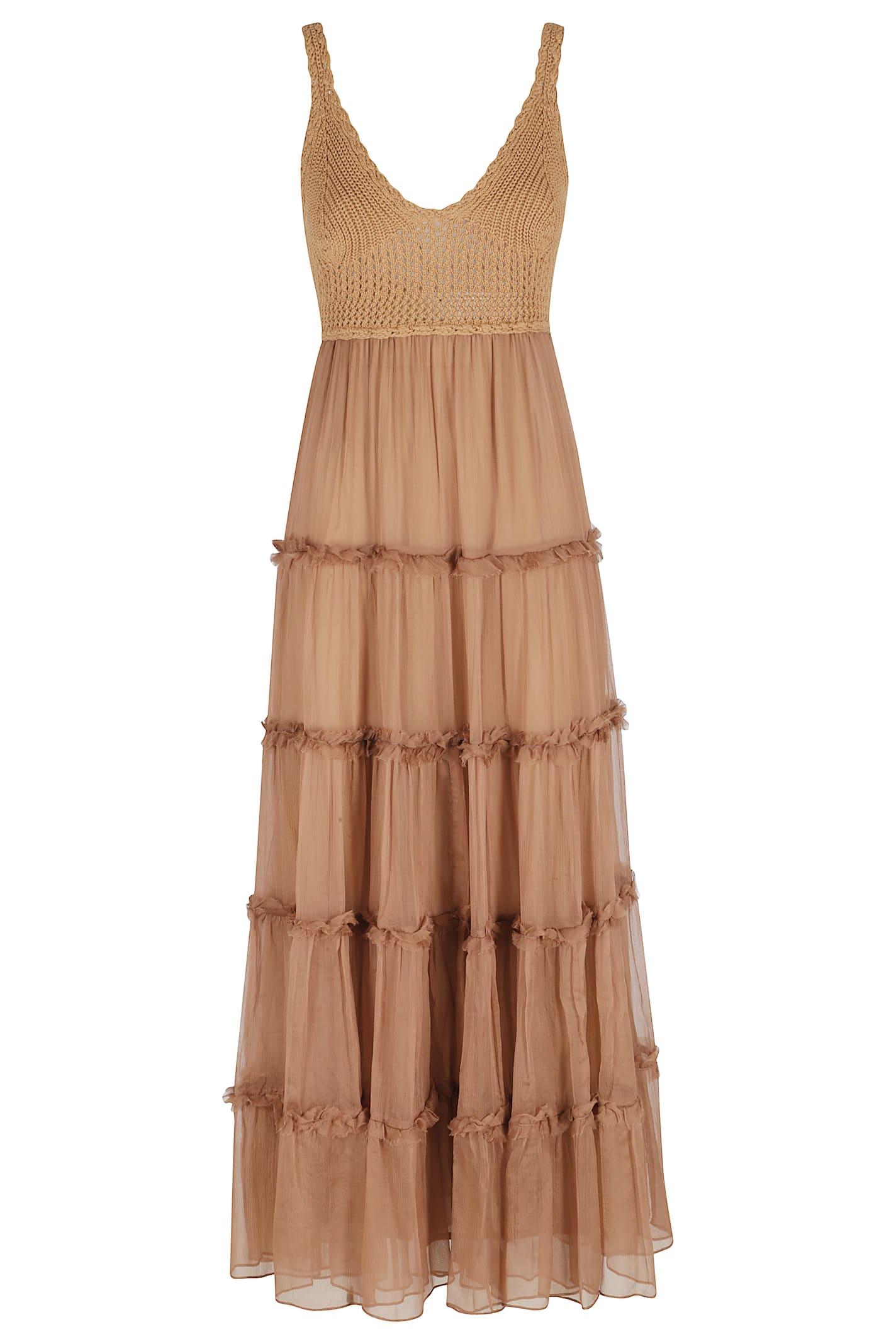 ermanno firenze abito lungo senza manica