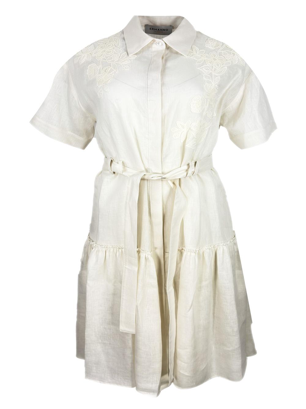 ermanno firenze dresses beige 100li - women