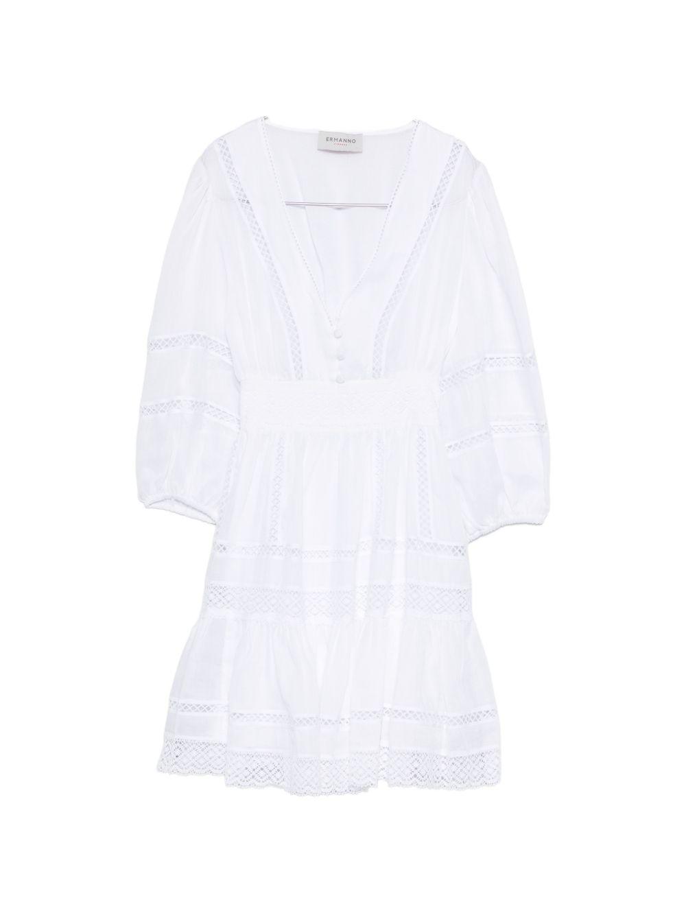 ermanno firenze dresses white outer: ramie - women