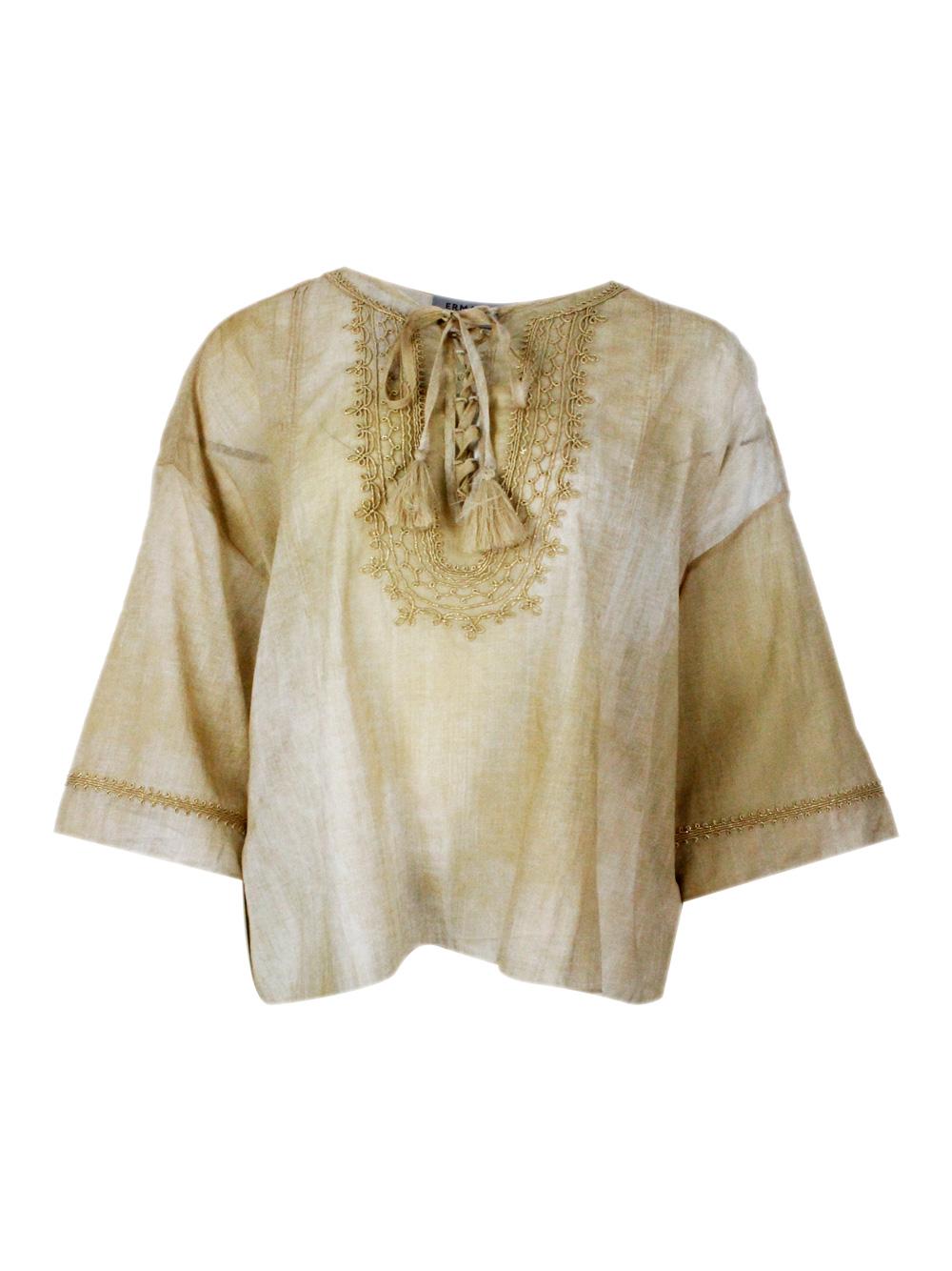 ermanno firenze shirts golden 100co - women