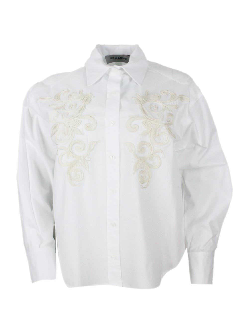 ermanno firenze shirts white 100co - women