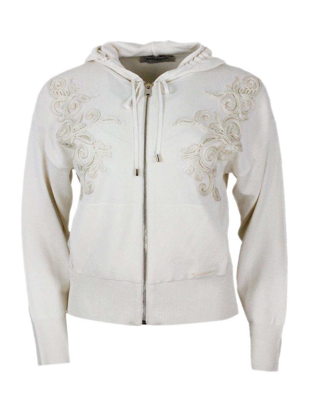 ermanno firenze sweaters ivory 60pa 30co 10vi - women
