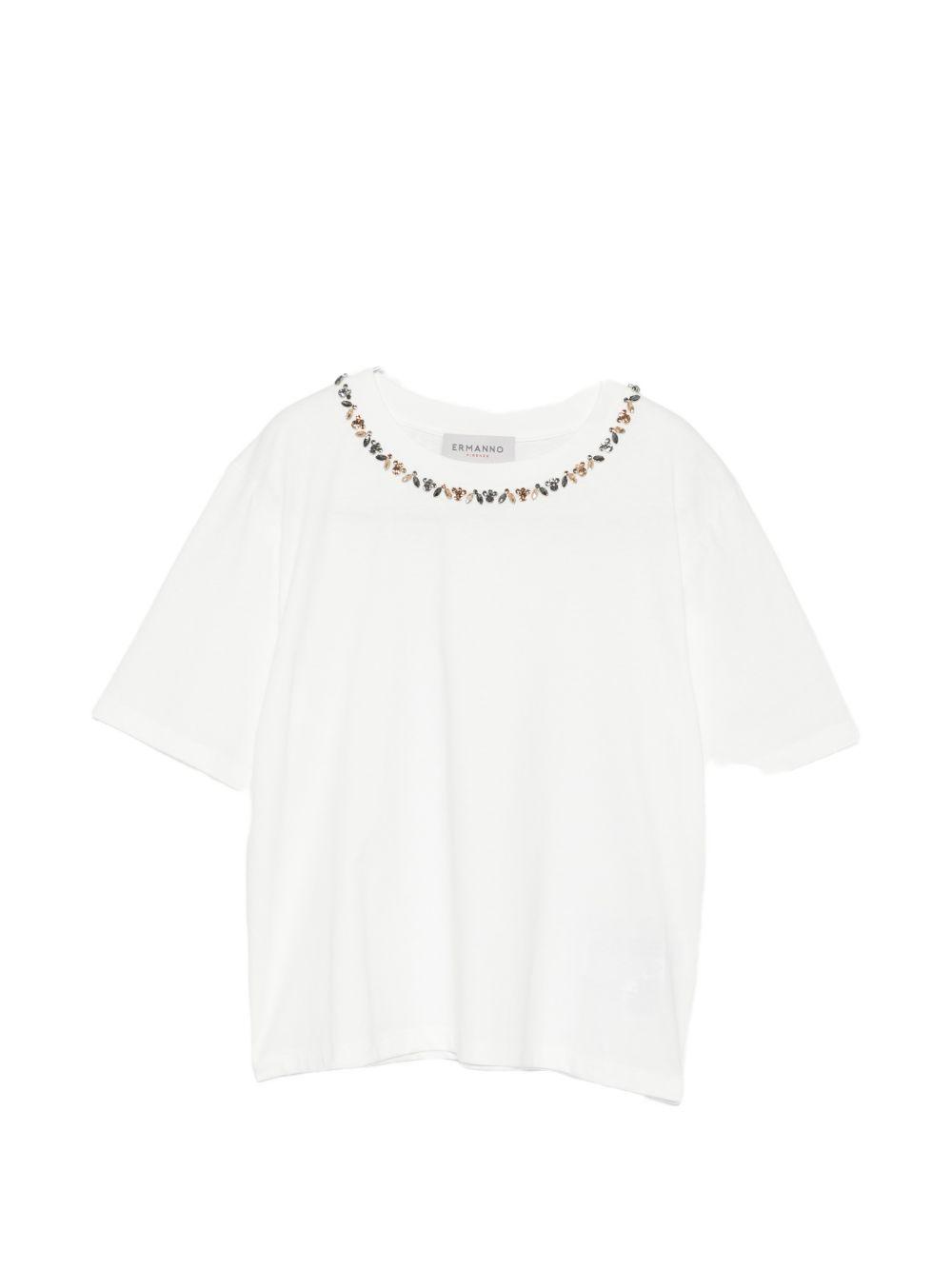 ermanno firenze t-shirts and polos white cotton - women