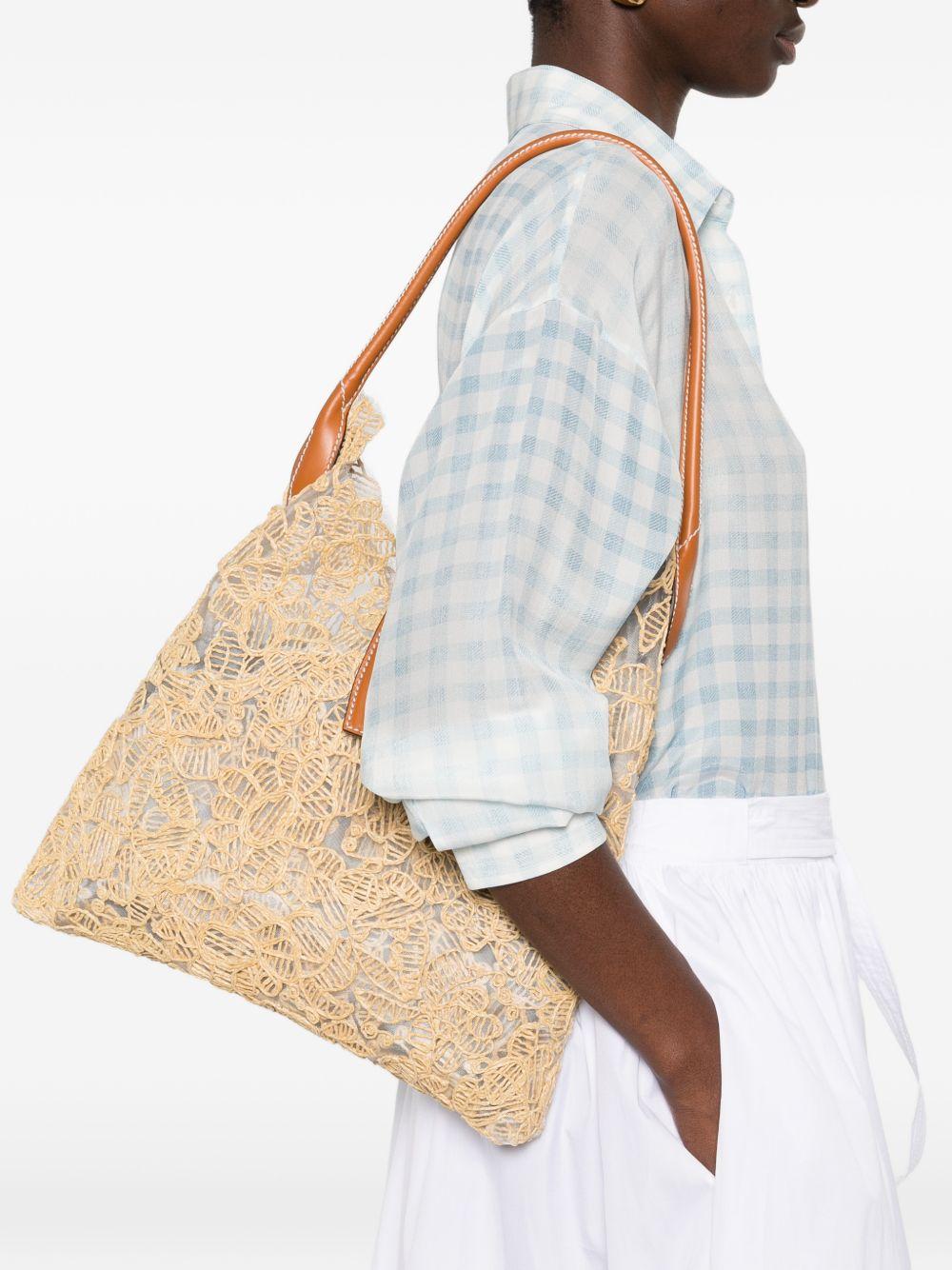 ermanno scervino bags beige viscose polyester nylon - women