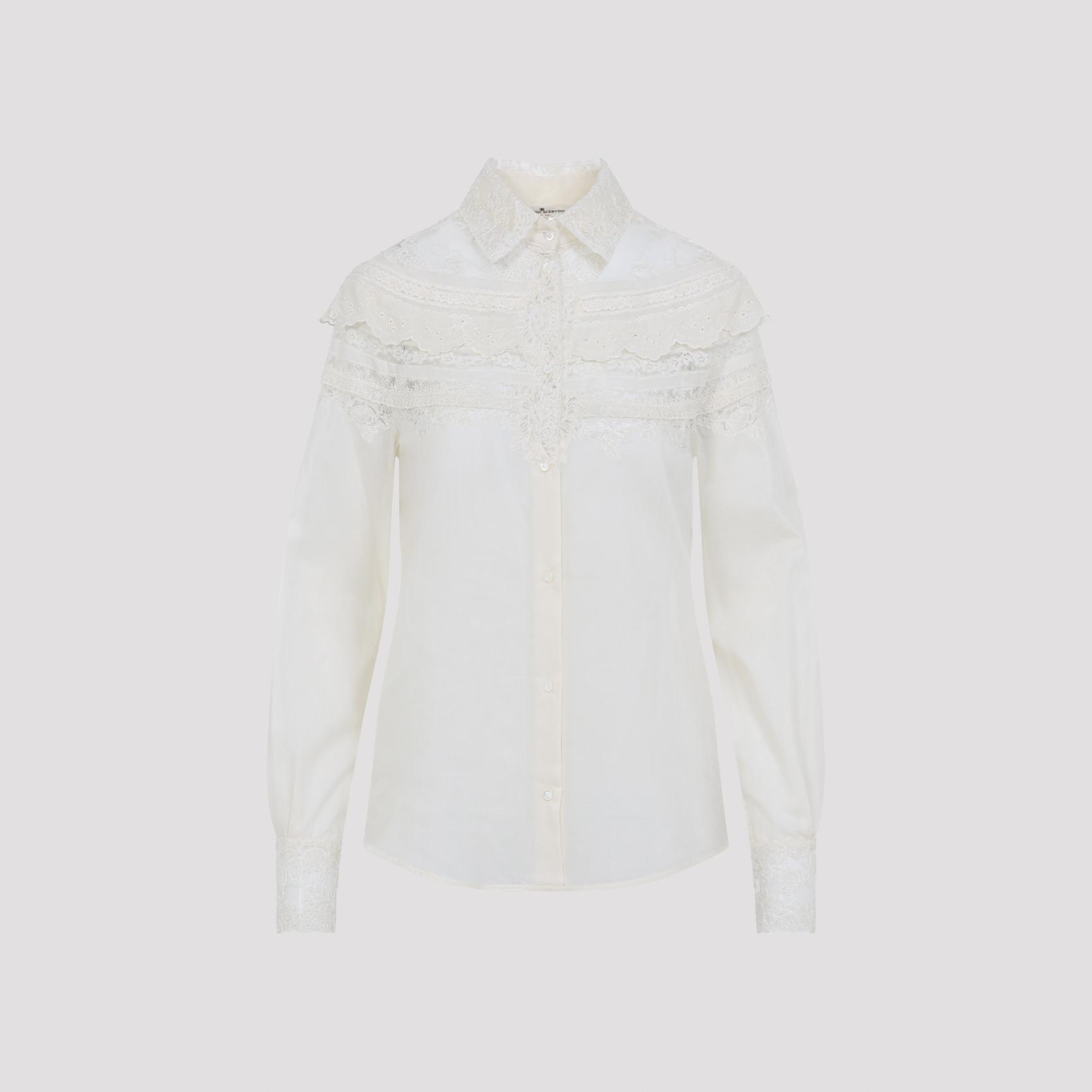 ermanno scervino cotton shirt white - women