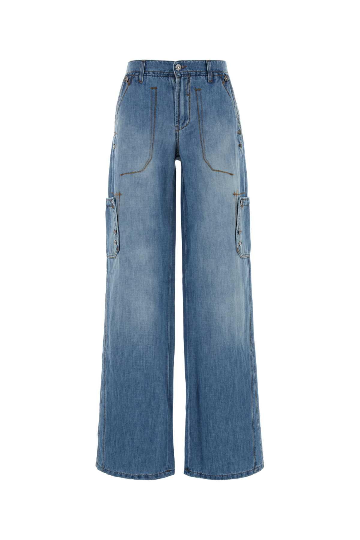 ermanno scervino denim cargo jeans