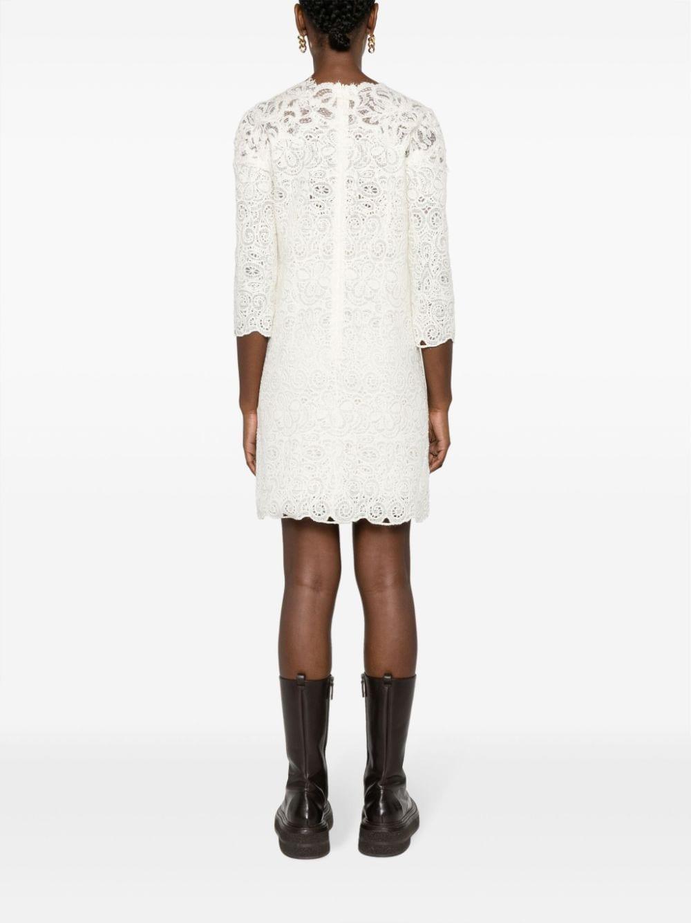ermanno scervino dresses white acrylic wool polyester - women