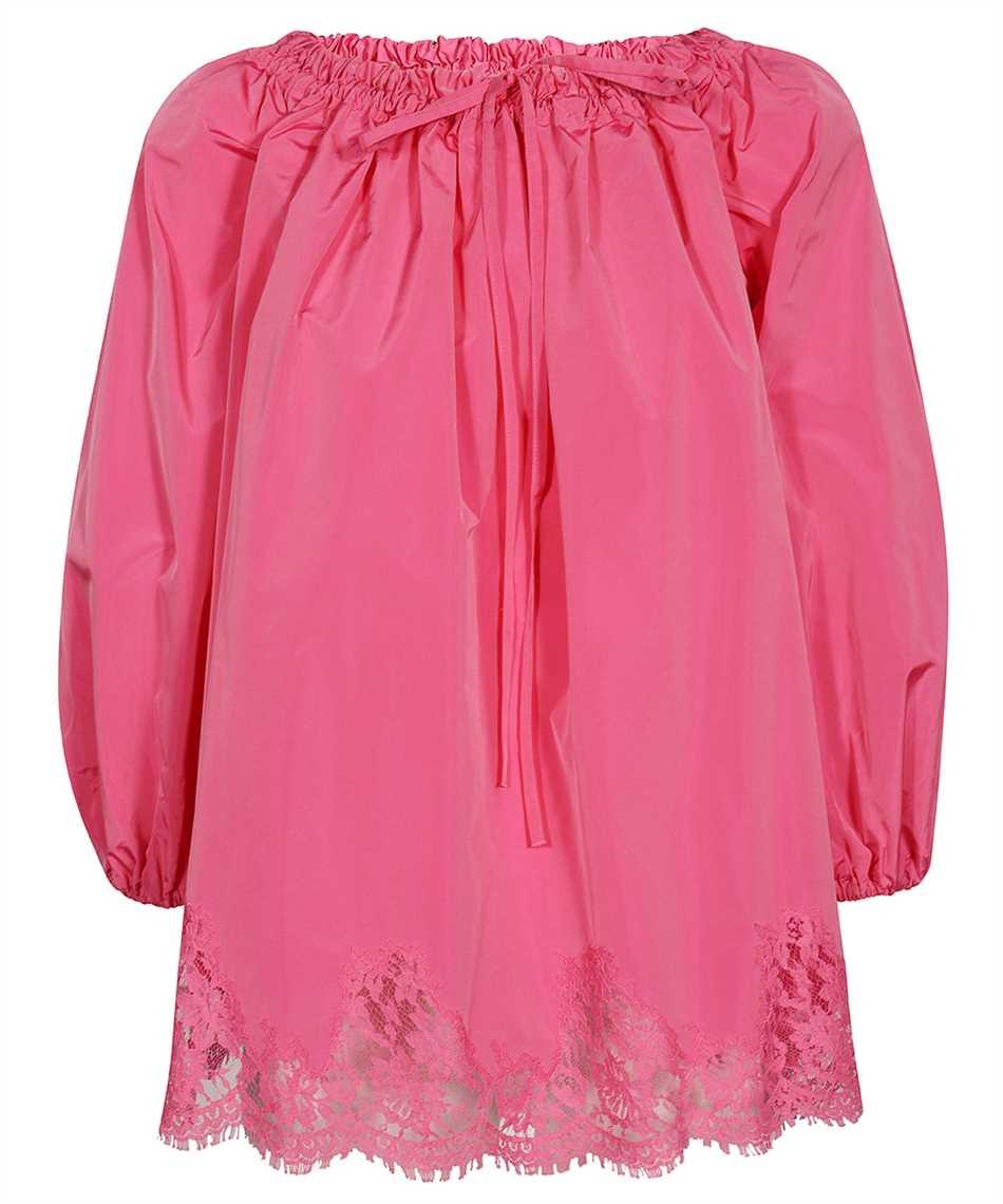 ermanno scervino gathered neckline blouse
