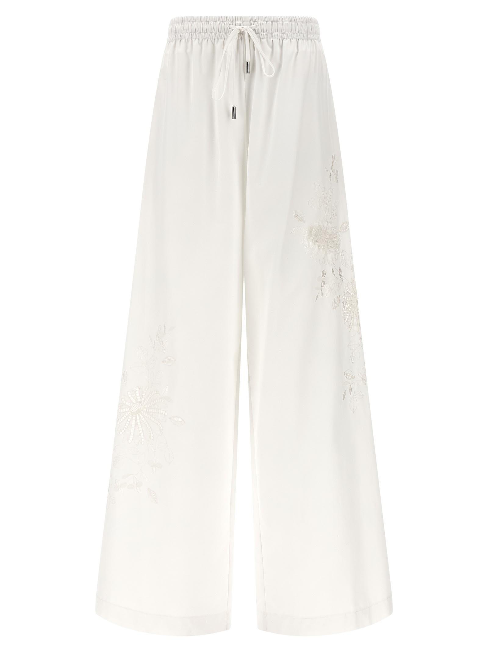 ermanno scervino lace insert pants