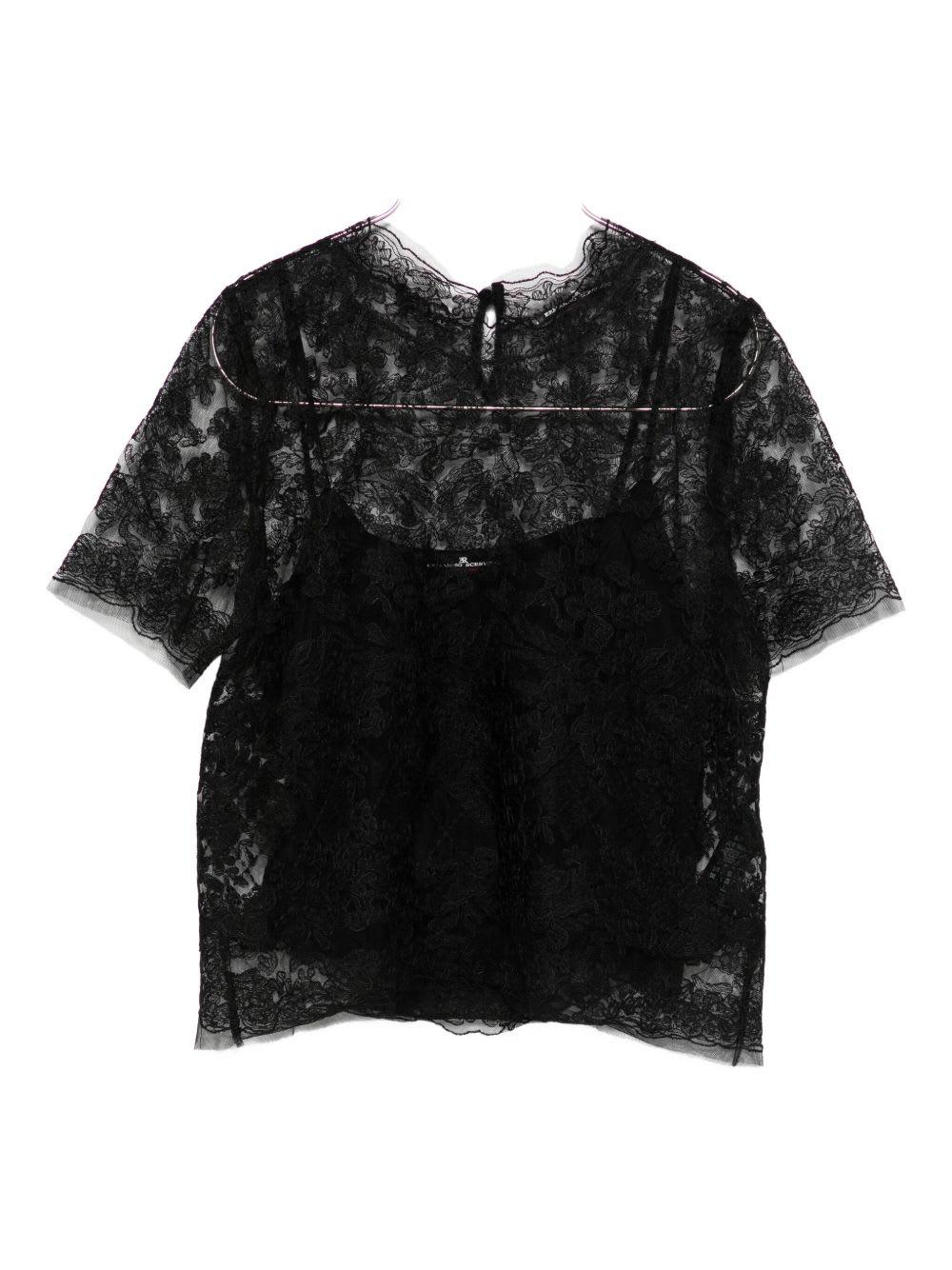 ermanno scervino lace t-shirt