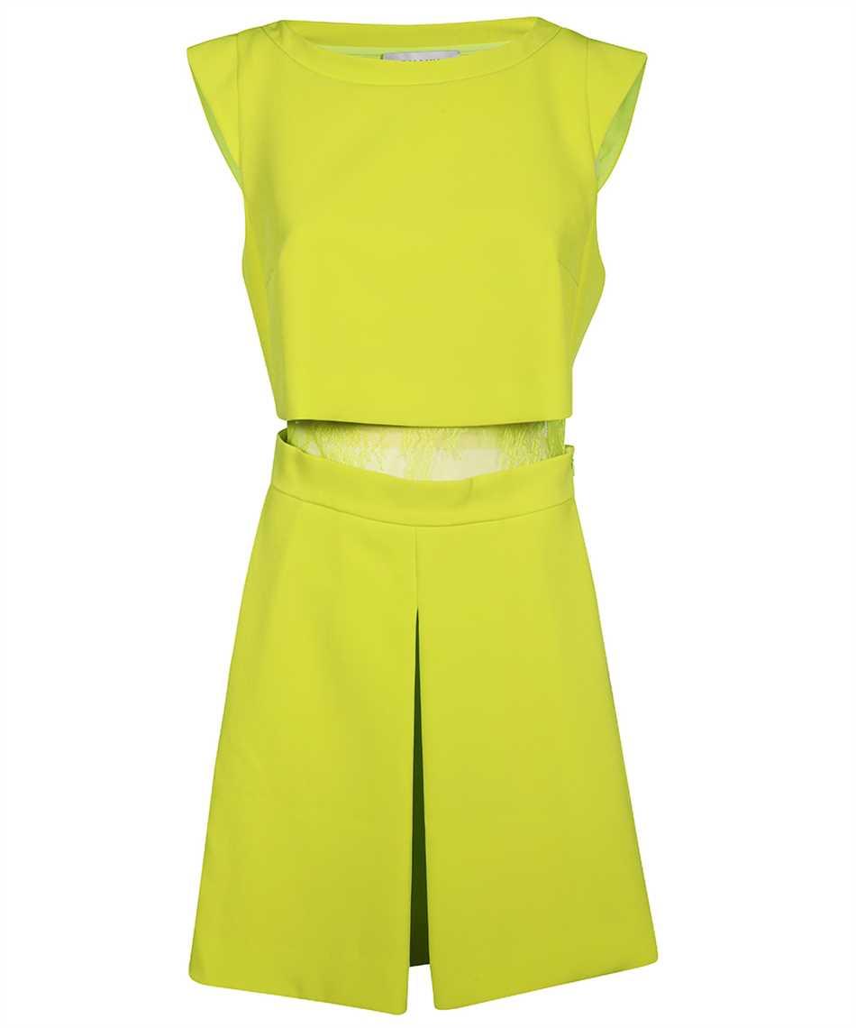 ermanno scervino lace trim midi dress