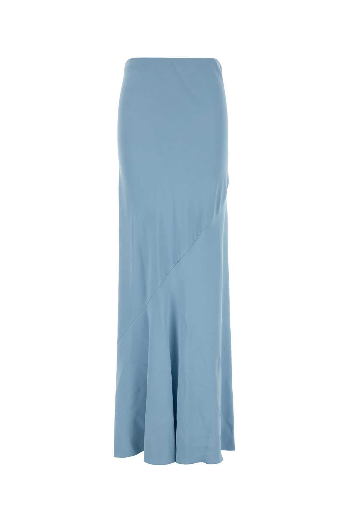 ermanno scervino light-blue twill skirt
