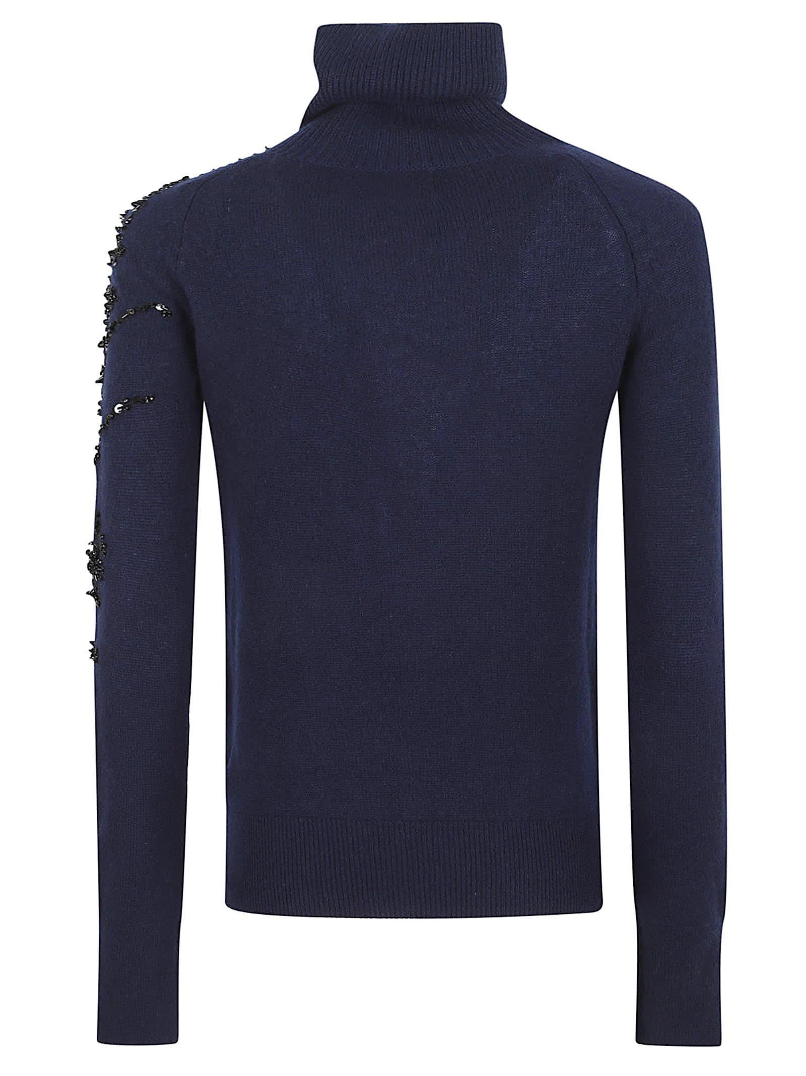 ermanno scervino long sleeve high neck sweater