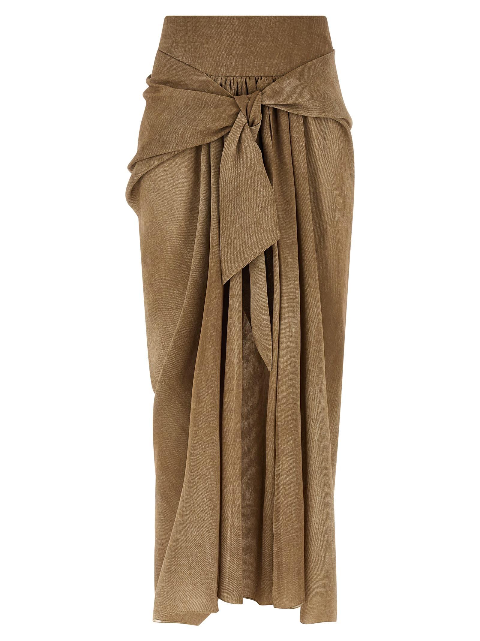 ermanno scervino marocain skirt