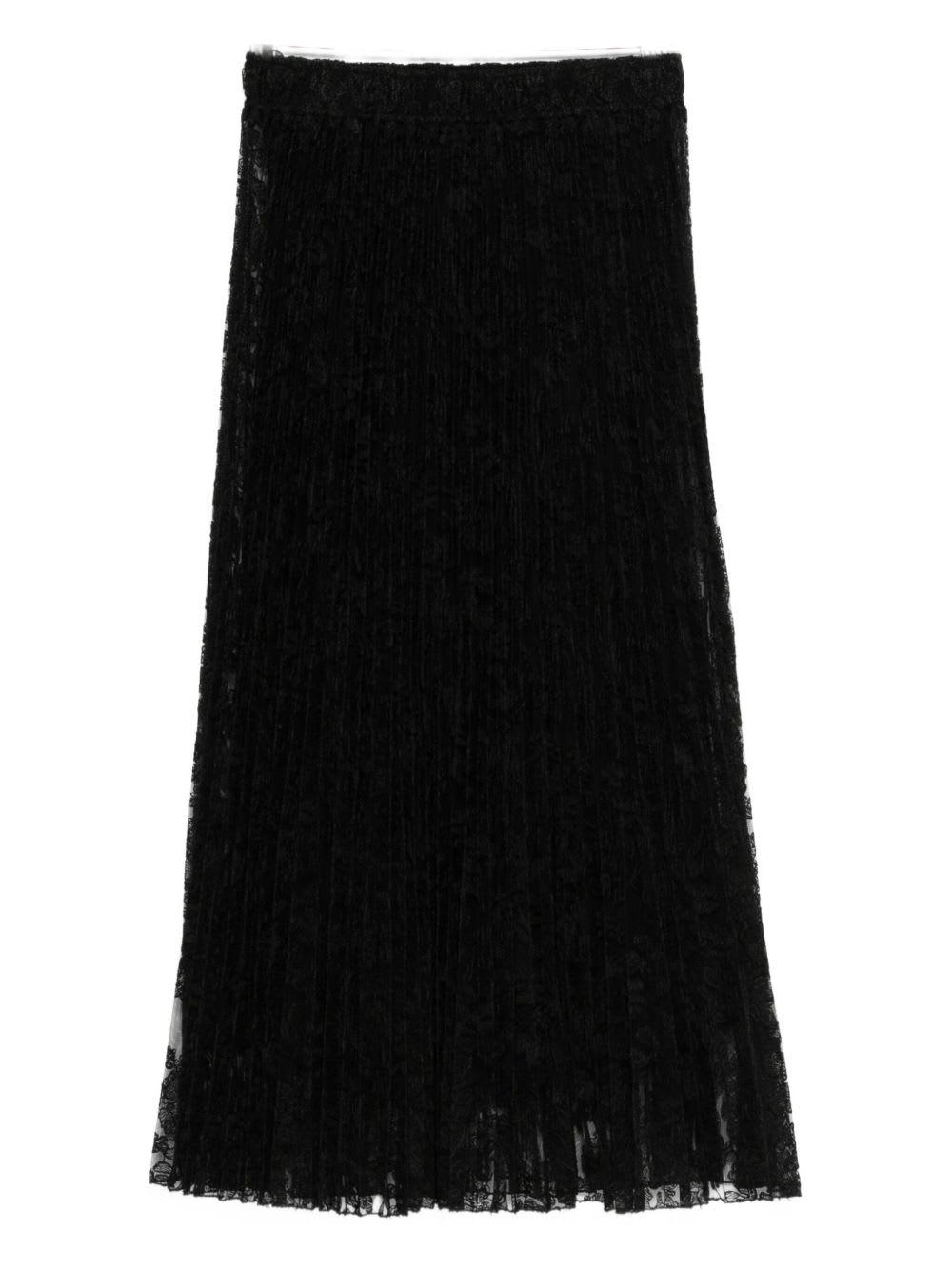 ermanno scervino pleated midi skirt
