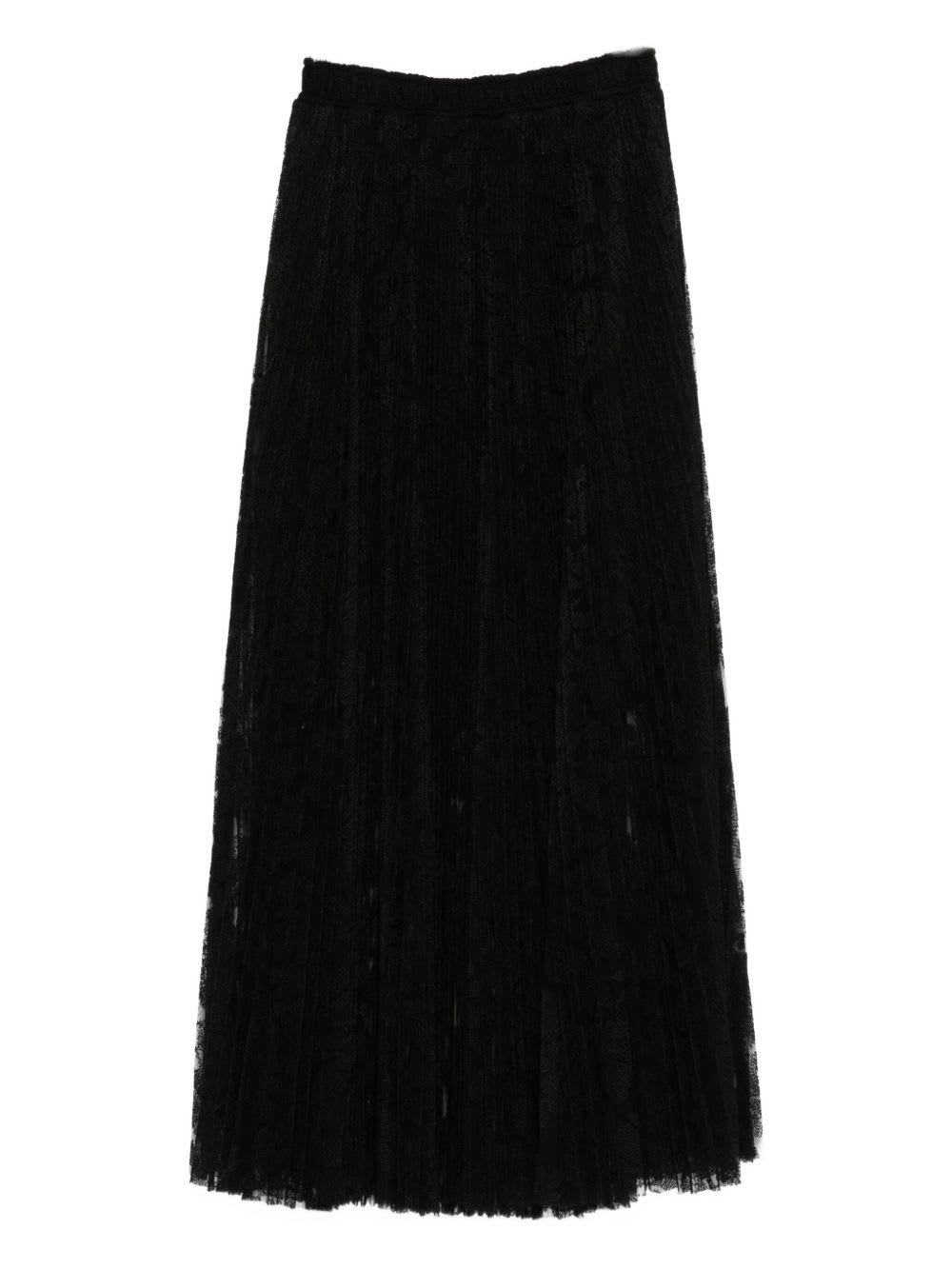ermanno scervino pleated midi skirt
