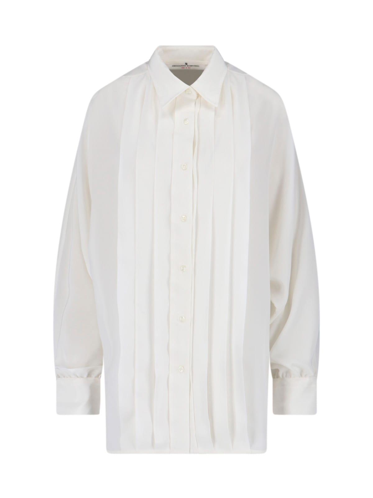 ermanno scervino pleated shirt