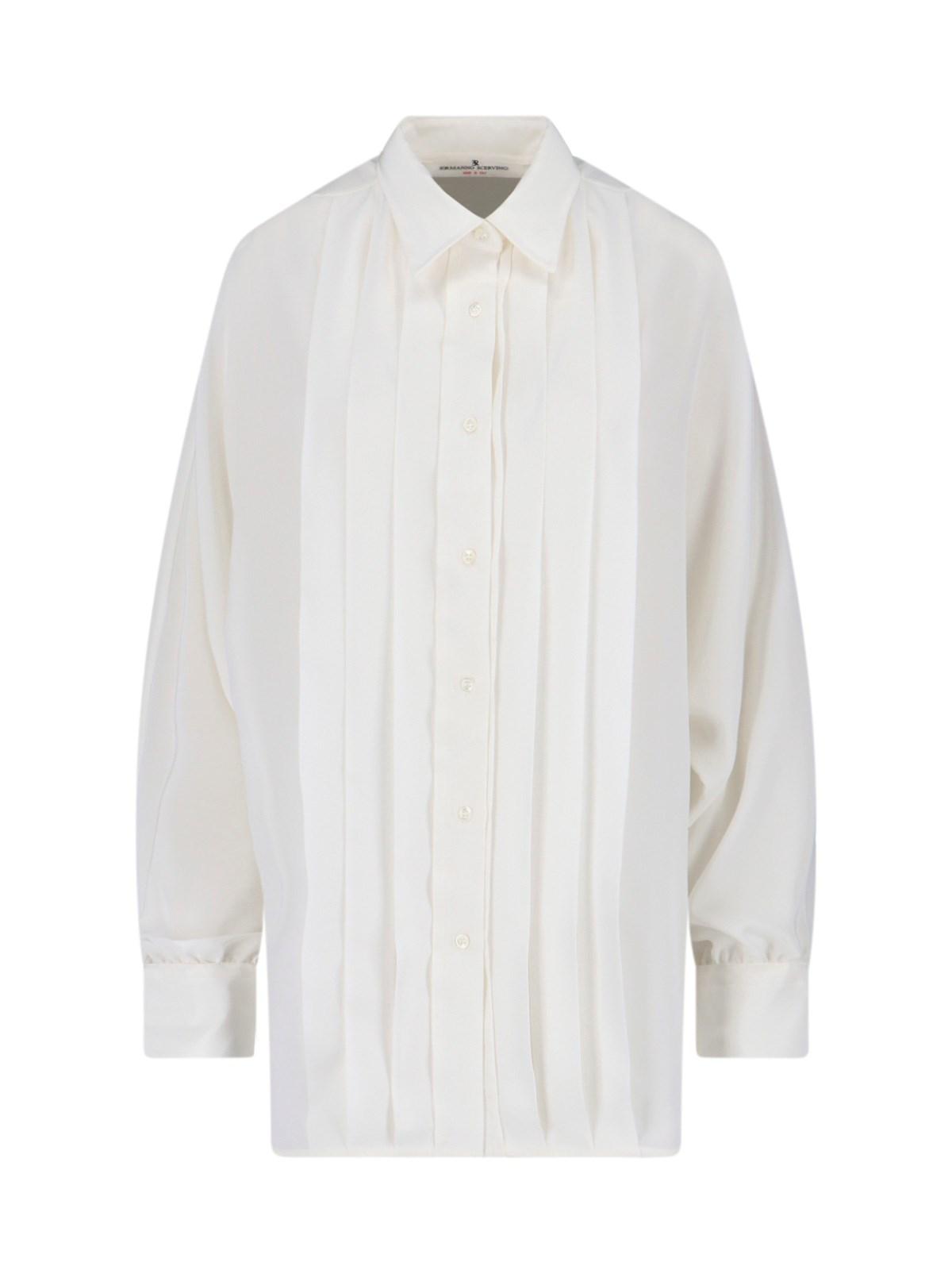 ermanno scervino pleated shirt