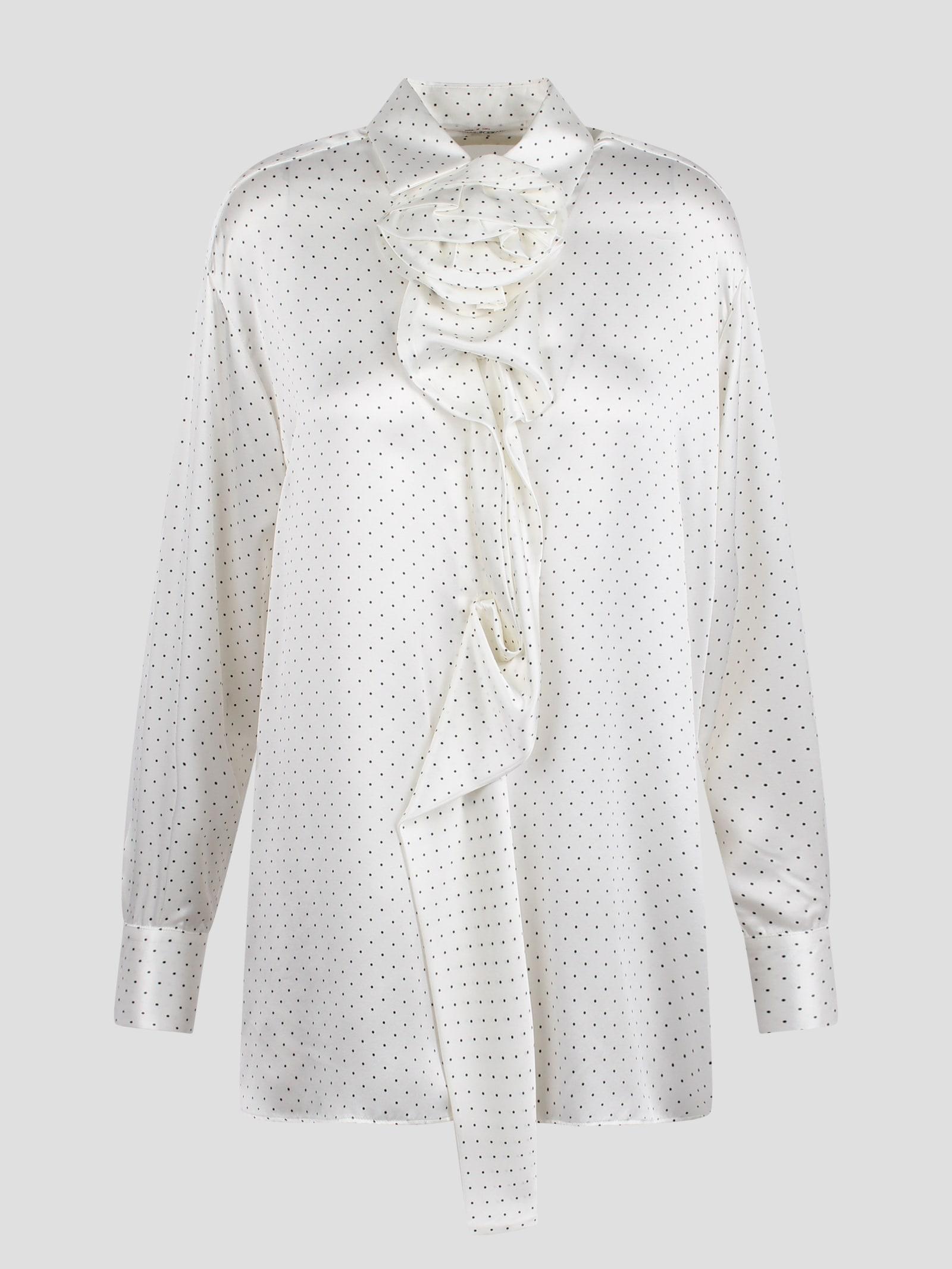 ermanno scervino polka dot blouse