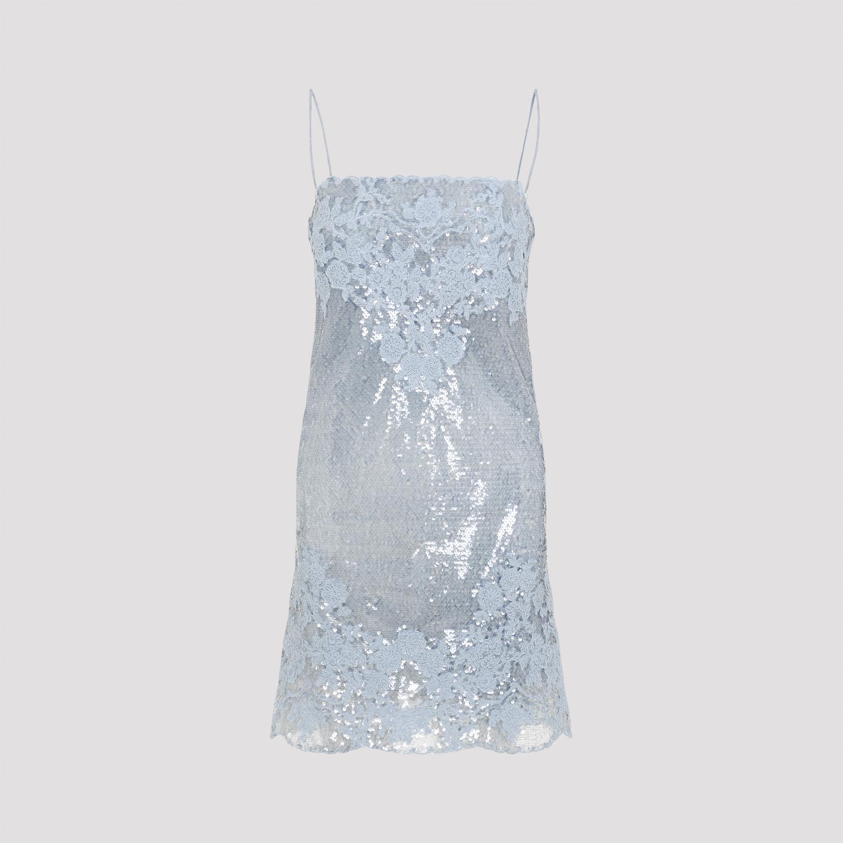 ermanno scervino polyester mini dress blue - women