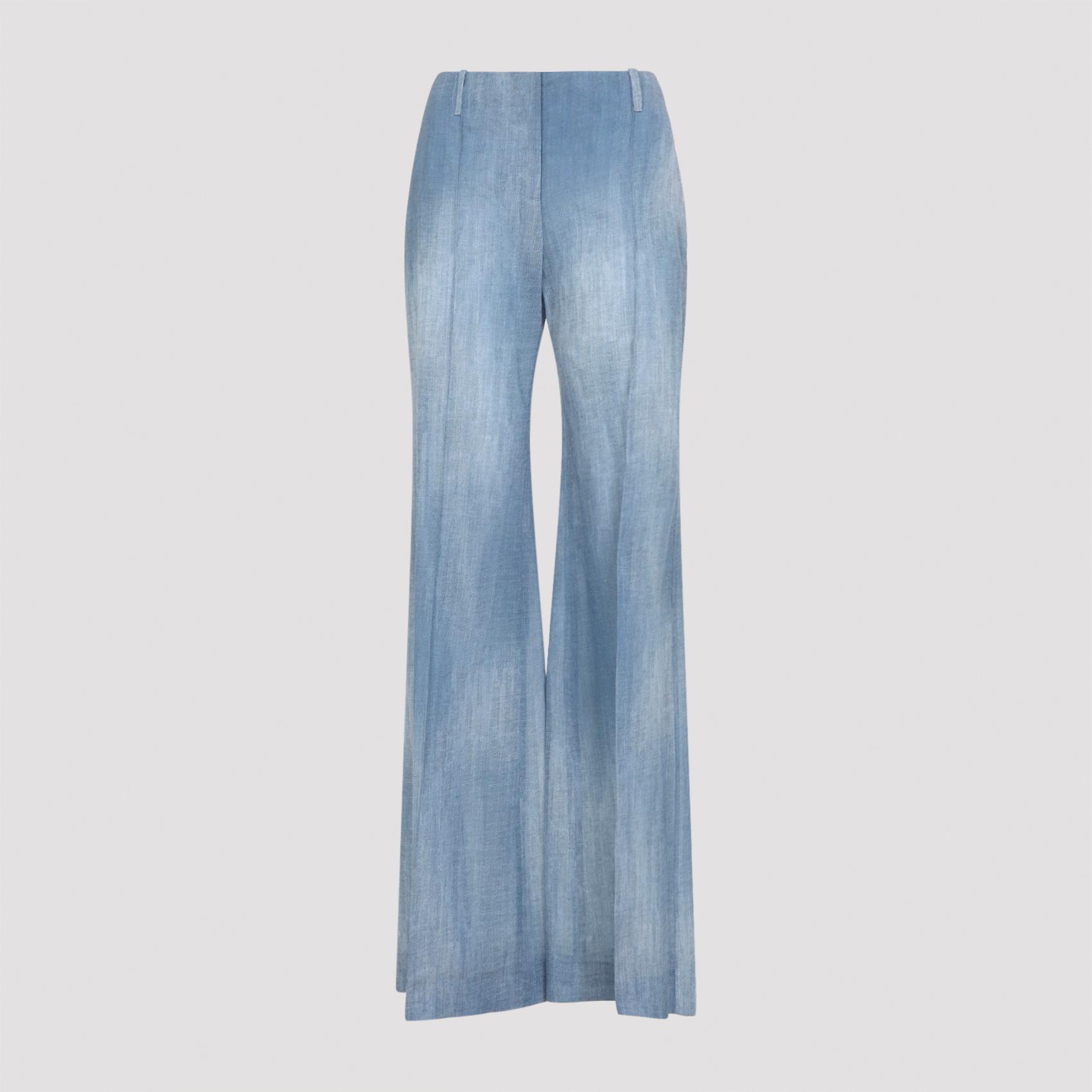 ermanno scervino polyester pants blue - women