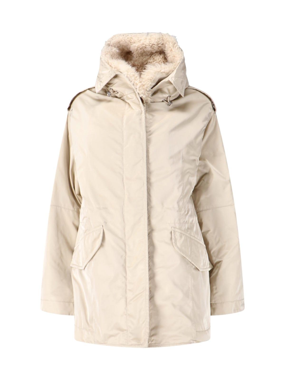 ermanno scervino sheepskin coat