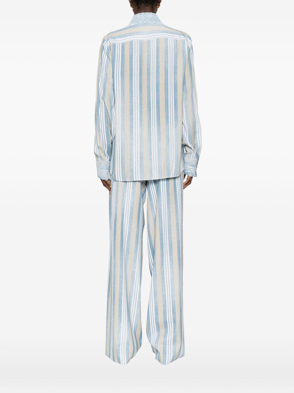 ermanno scervino shirts clear blue viscose - women