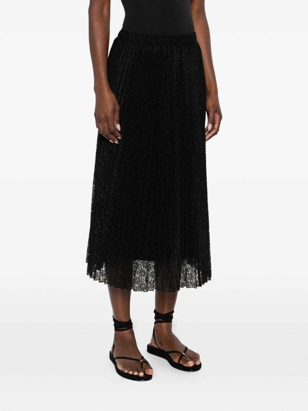 ermanno scervino skirts black polyester nylon - women