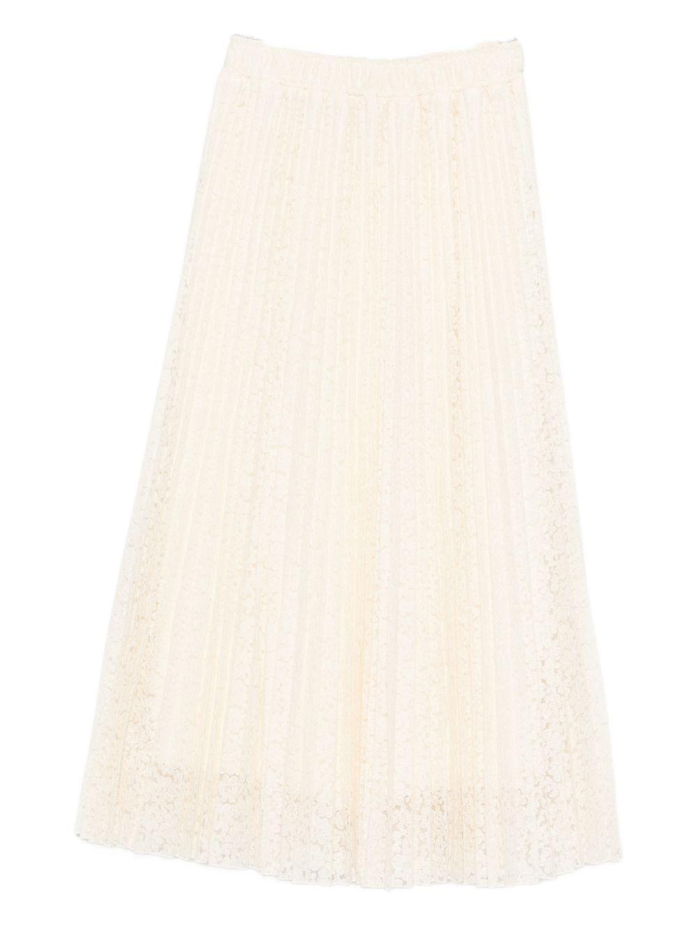 ermanno scervino skirts white polyester nylon - women