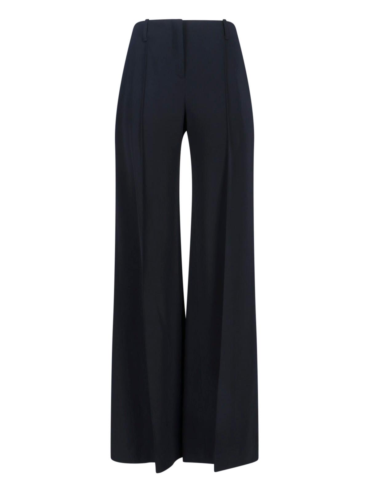 ermanno scervino trousers black viscose - women
