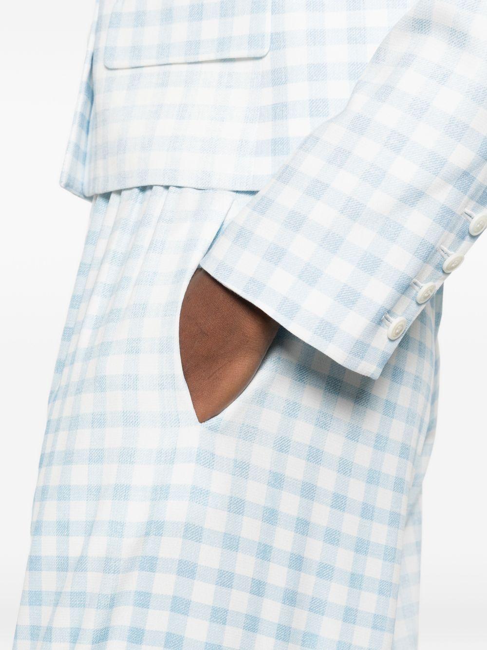 ermanno scervino trousers clear blue viscose - women
