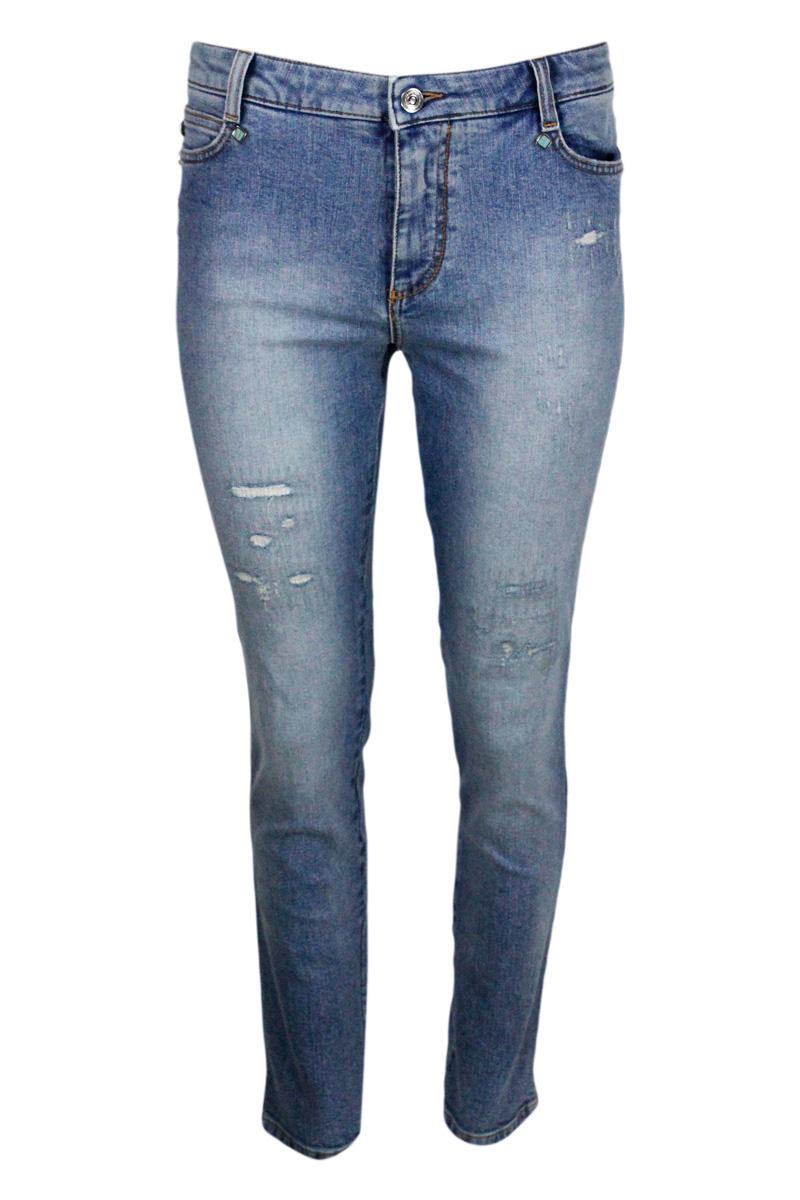 ermanno scervino trousers denim 99co 1ea - women