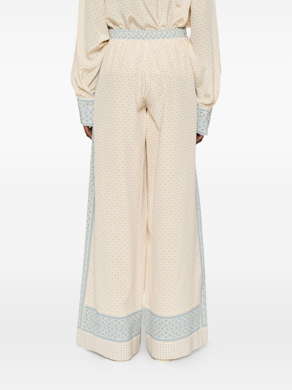 ermanno scervino trousers ivory - women