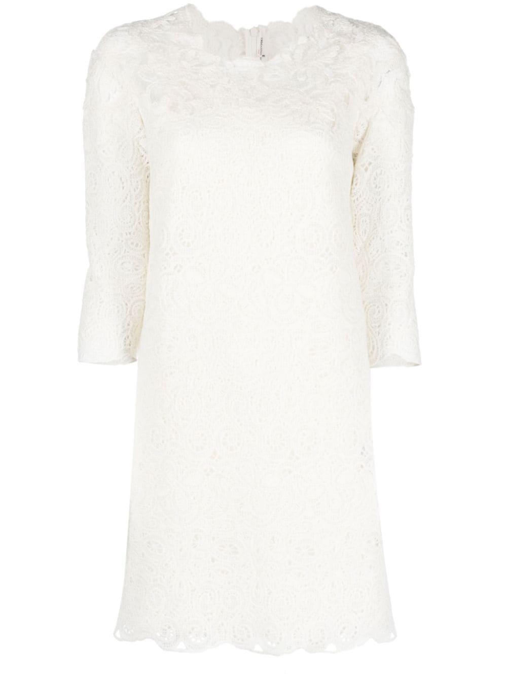 ermanno scervino wool blend short dress