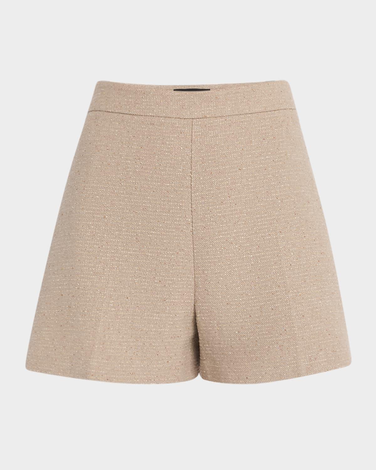 eryx wide-leg tweed shorts