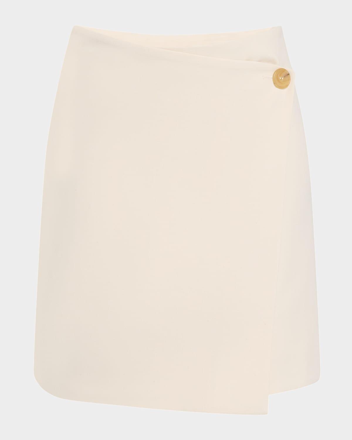 esma wrap-front mini skirt