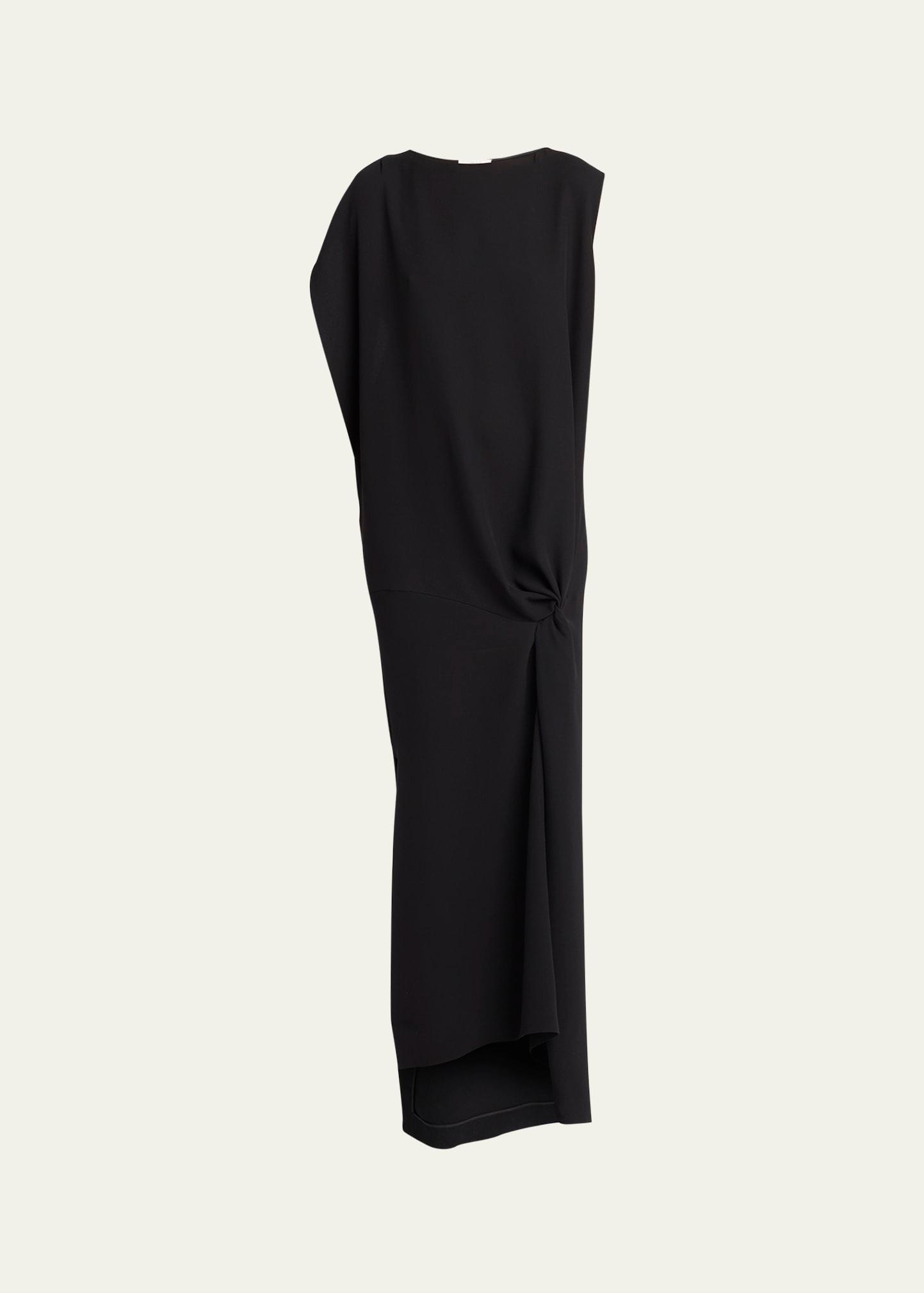 esmee high-low column silk dress