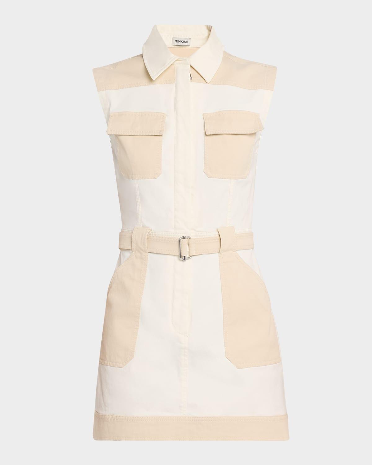 esmee sleeveless mini utility dress