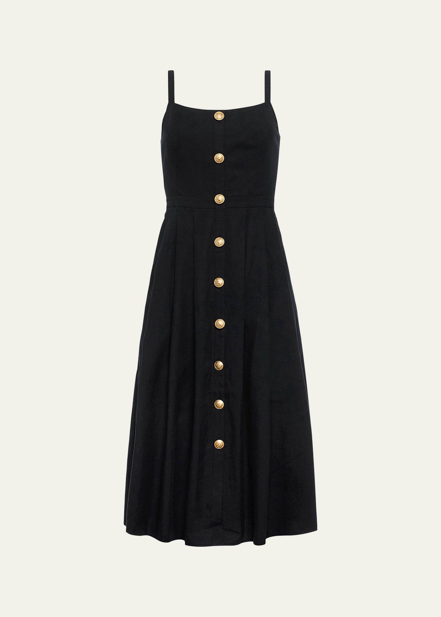 esmeralda sleeveless midi dress