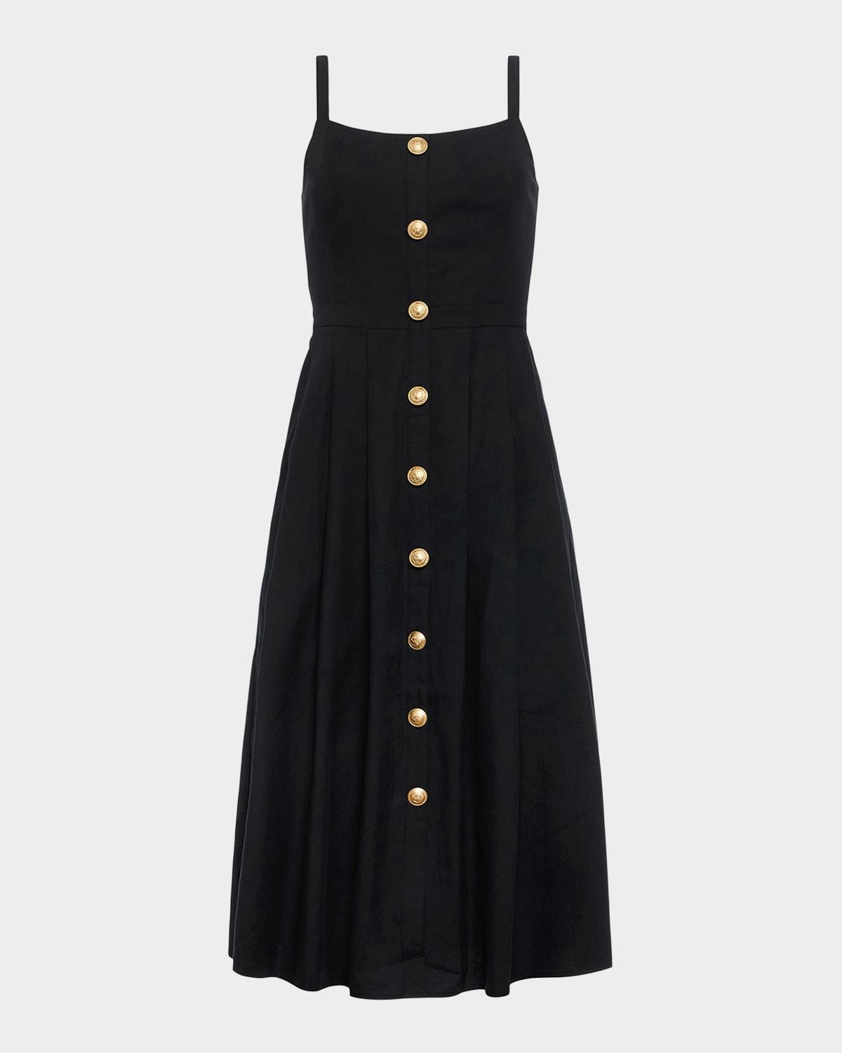 esmeralda sleeveless midi dress